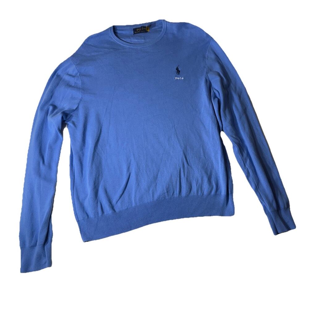 Polo Ralph Lauren Men's Cotton‎ Crewneck Sweater - size XL - Blue